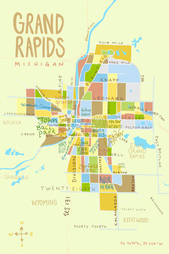 Grand Rapids Area Map